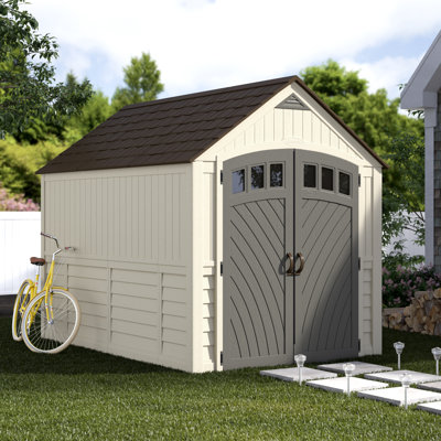 lawn mower storage shed wayfair